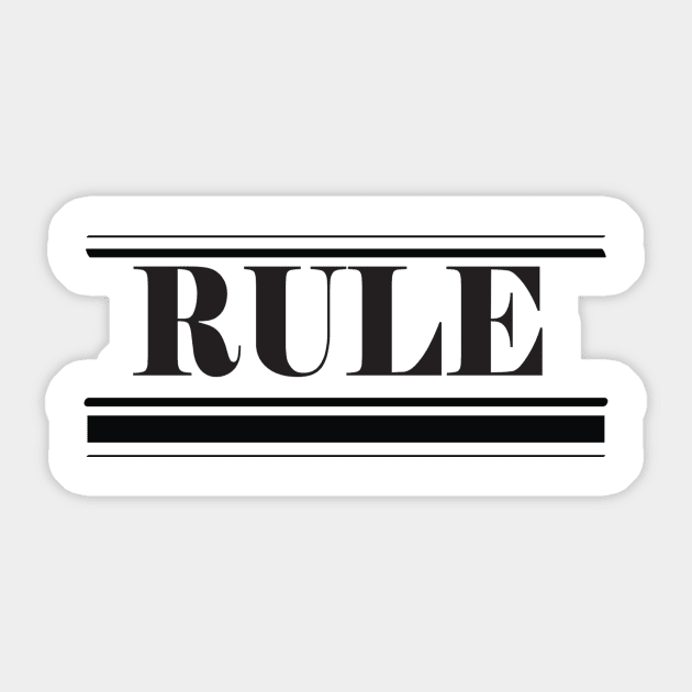 rule Sticker by annaandron